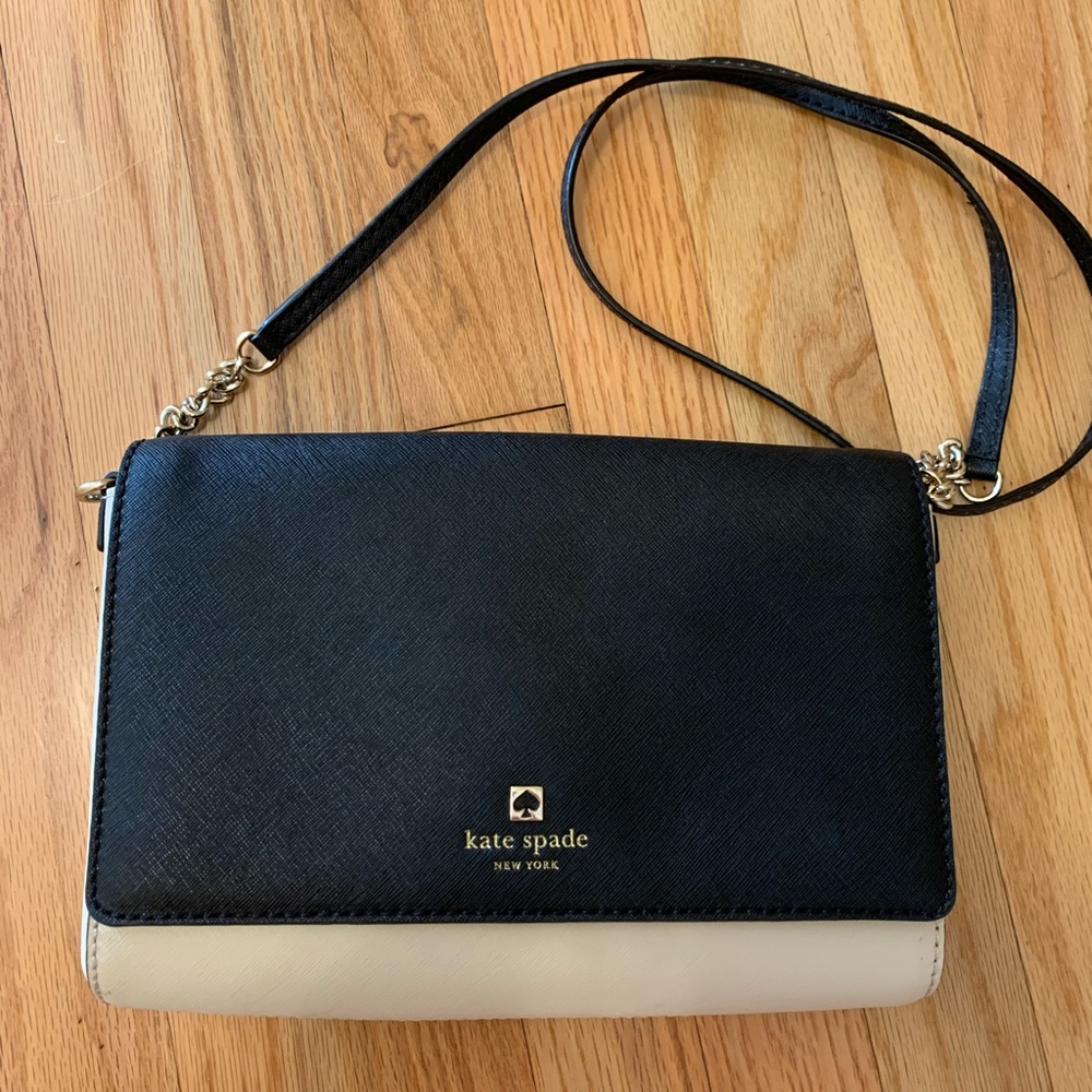 Kate Spade black and white crossbody